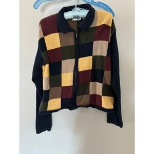 Vintage Colorblock Zip Up Jacket by Paul Harris Design PHD